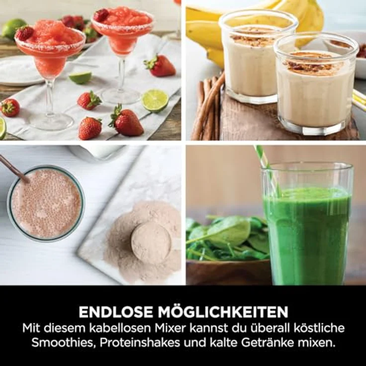 Ninja Blast Kabelloser Mixer - Waldgrün BC151EUEM – Bild 11