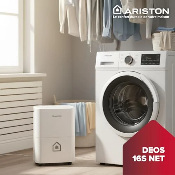 Ariston Luftentfeuchter Tragbar Deos 16s Net, Kunststoff, Weiß – Bild 6