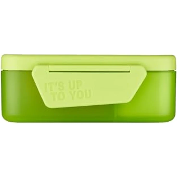 Satch Lunchbox Brotdose, Tritan, 1-tlg. mit Trennfach für Obst und Gemüse, farbenfroh – Bild 2