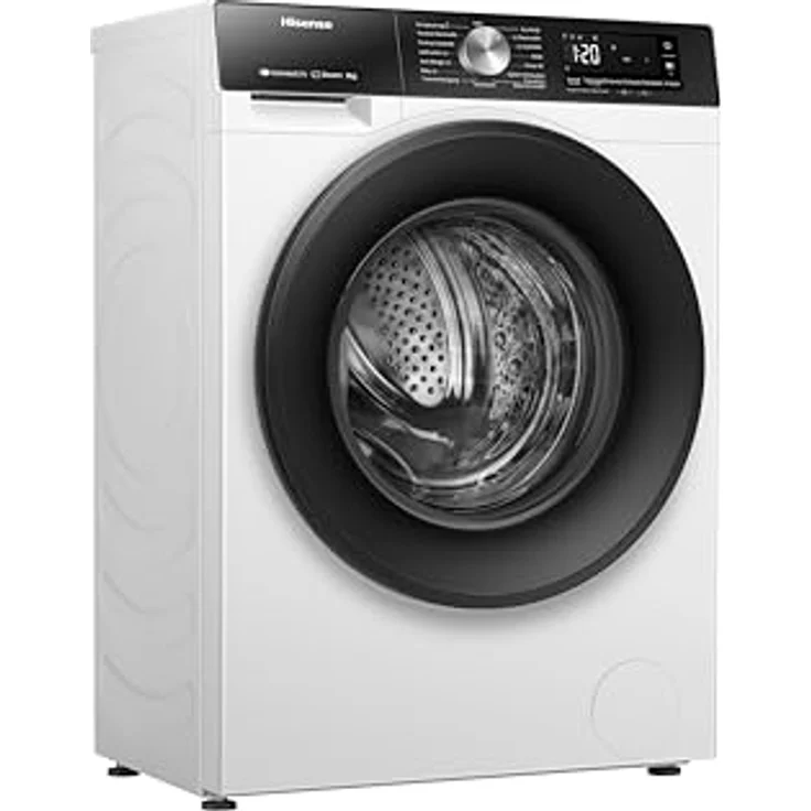 Hisense WD3S8043BW3 Waschtrockner/ConnectLife, 16 Programme, 8 KG, 54 Liter, 1400 U/min, Dampffunktion, JetWash, Anti-Allergie Program, Auto Program, Eco Wash, Steam Refresh, Wolle, EEK A-D – Bild 4