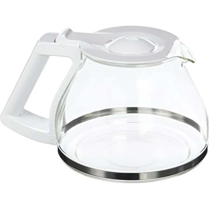 Melitta Look Deluxe, Ersatz-Glaskanne für Filterkaffeemaschine, weiß – Bild 2