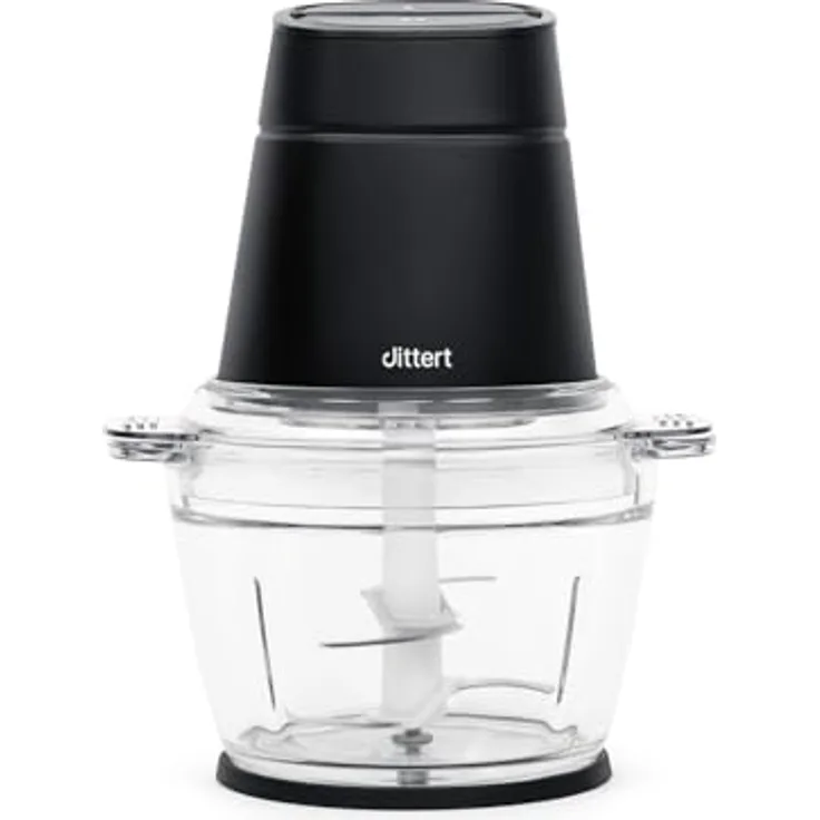 Dittert MI004B-00 Serie One Zerkleinerer, 500 W, 4 Klingen, 1 l, Schwarz und Transparent, Versandkostenfrei