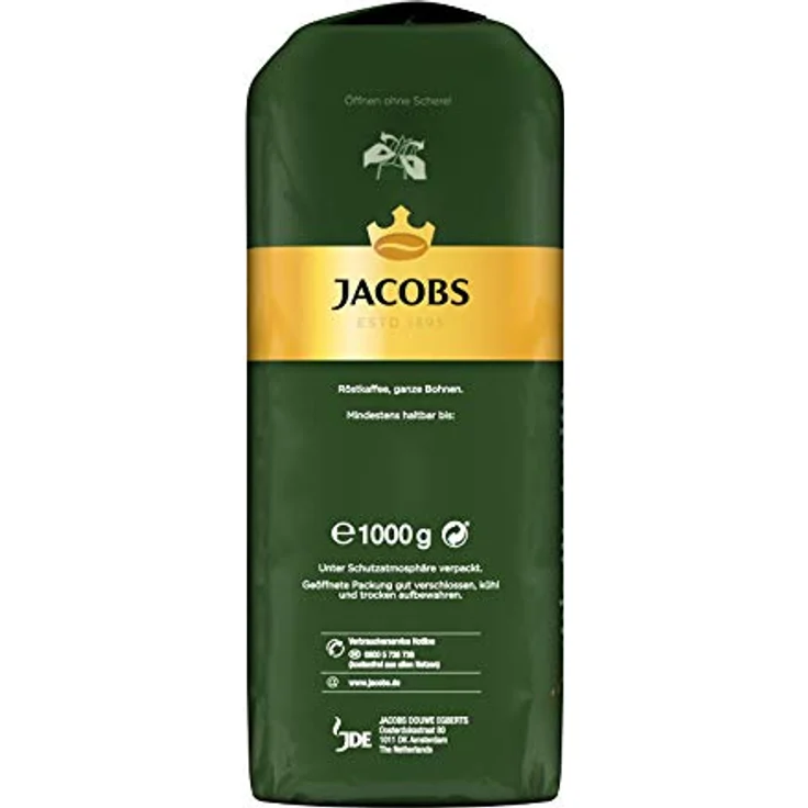 Jacobs Kaffeebohnen Krönung Crema, 4er Pack, 4 x 1 kg Bohnenkaffee – Bild 5