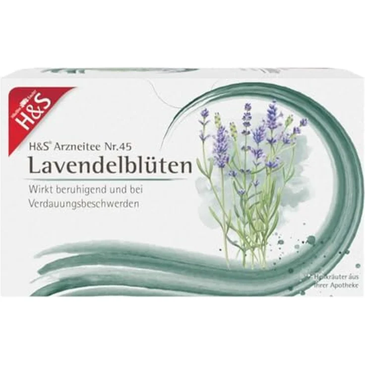 H&S Lavendelblüten Filterbeutel, 20x1 g, beruhigend und unterstützend bei Verdauungsbeschwerden – Bild 1