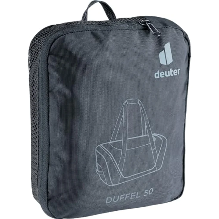 Deuter Duffel 50 Weekender Reisetasche, 60 cm, schwarz, 100% Polyester – Bild 8