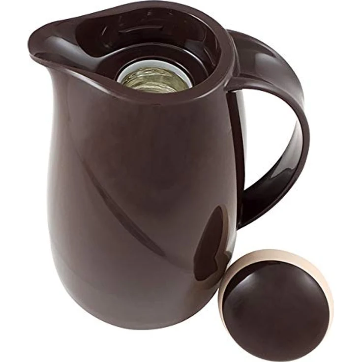 Helios Wave Thermoskanne Cappuccino 1,5L, spülmaschinenfest, 6h Warmhaltung, leichter Kunststoffmantel, ideal für Kaffee & Tee – Bild 5