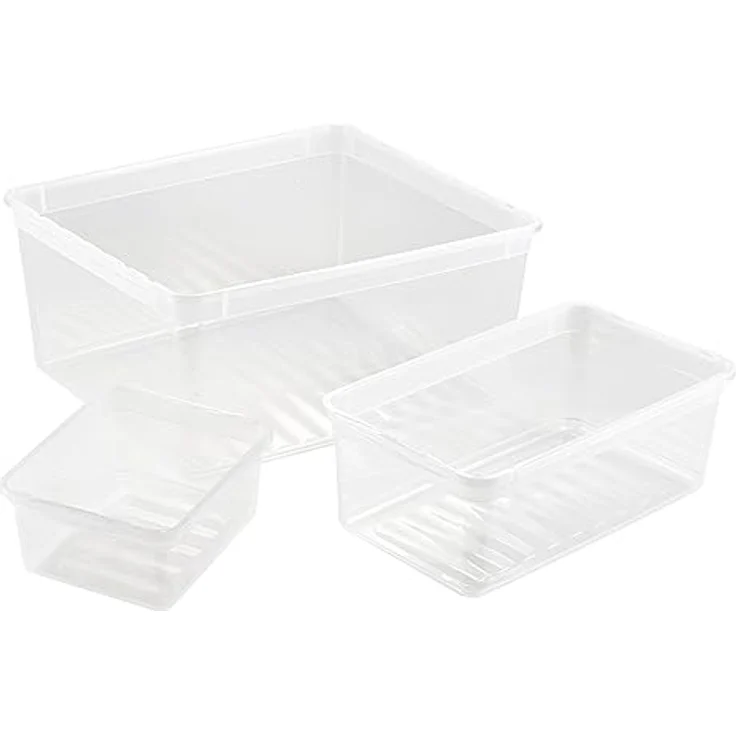keeeper Aufbewahrungsboxen mit Air Control System, 8-teiliges Set, 3x 1,7 l, 2x 5,6 l, 3x 18 l, Bea, Transparent – Bild 6