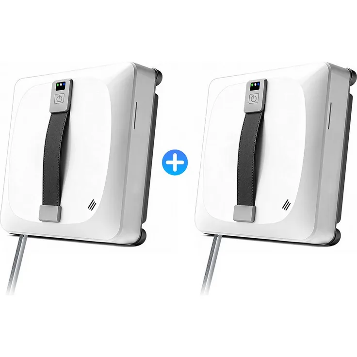 Grenintol Fensterputzroboter 8000PA, automatischer Fenstersauger mit Wasserbehälter, 4 Sprühdüsen, Lasersensoren und 4 Mikrofasertüchern, Standard-Set