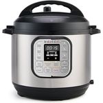 Instant Pot Duo 7-in-1-Multikocher 5,7 l – gebürstetes Edelstahl, großer Schnellkochtopf, Schongarer, Reiskocher, Sauteuse, Joghurtbereiter, Dampfgarer, Speisenwärmer, spülmaschinenfest
