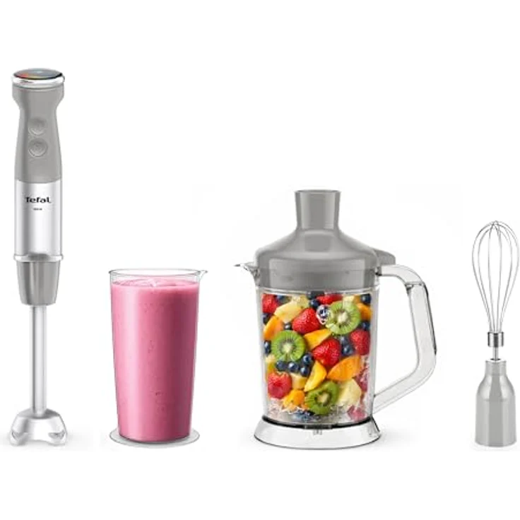 Tefal Stabmixer HB67MB Quickchef+ 3-in-1 XL, 1000 W, Silence-Modus, Schwarz – Bild 2