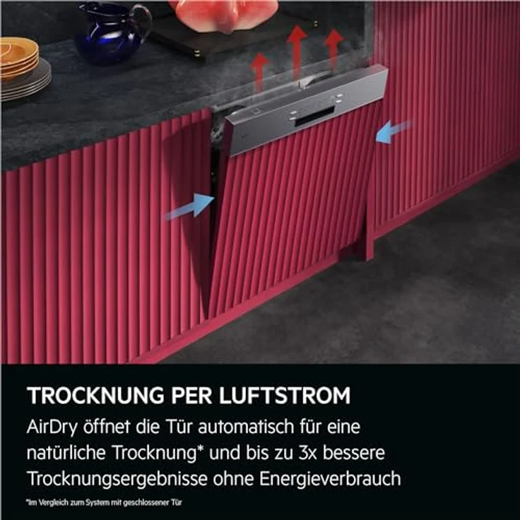AEG GT9200X2SCM Serie 9000, teilintegrierter 60cm Einbaugeschirrspüler mit AEG App und Besteckschublade, Energieeffizienzklasse A – Bild 16