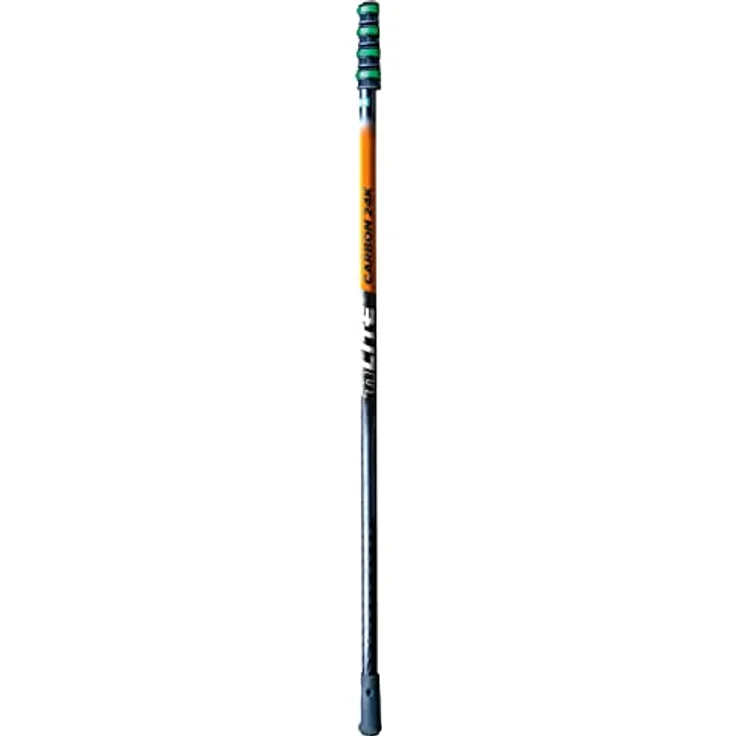 Unger CF60T nLite Karbon 24K Teleskopstange, Orange/Schwarz, 4 Elemente, 6,00m Länge, stabil und leicht, kein Verdrehen