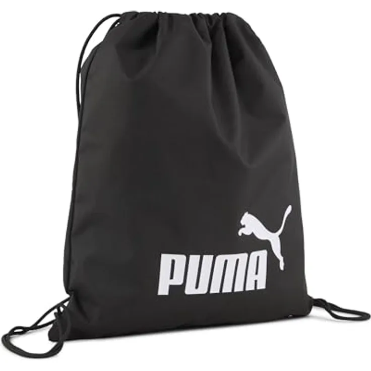 PUMA PHASE GYM SACK, Sporttasche mit Kordelzugöffnung und Schulterriemen, hergestellt aus 90 % recycelten Materialien