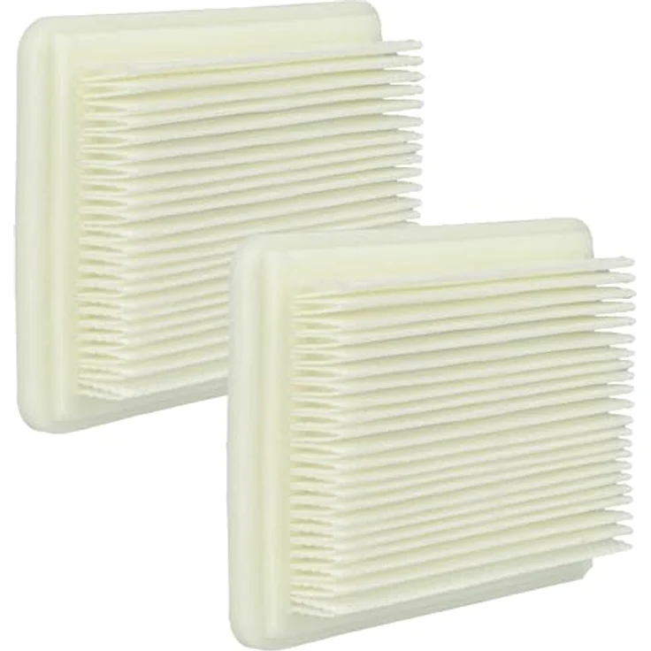vhbw 2X Staubsaugerfilter HEPA-Filter/Faltenfilter für Bosch UniversalVac 18, weiß, optimal für Allergiker, 7,6 x 2,5 x 10,4 cm – Bild 1
