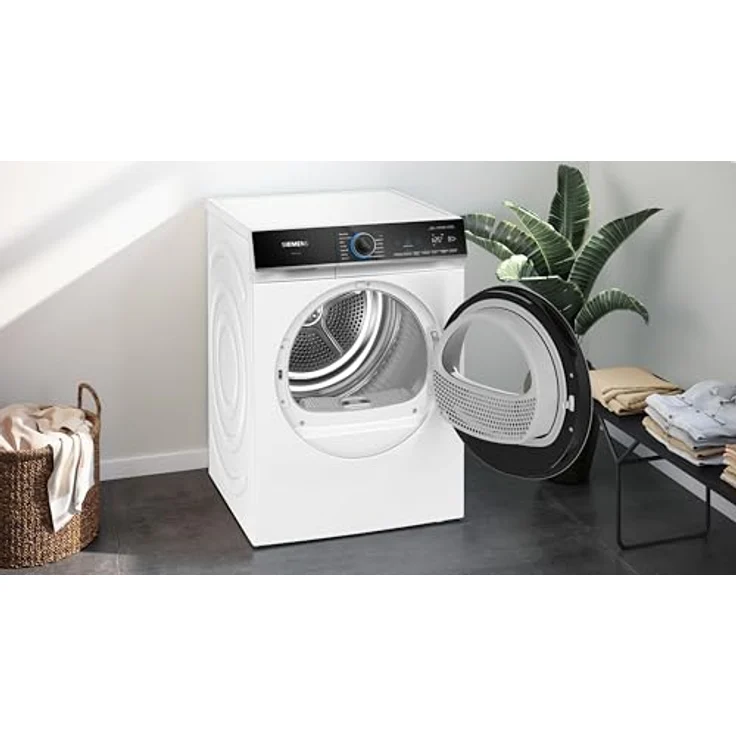 Siemens WR47B2C40 iQ700 Wärmepumpen-Trockner, 9 kg, Selbstreinigender Kondensator, AutoDry, Kurzprogramm 40', Nachlegefunktion, Reversierende Trommel, LED-Display, Touch Control – Bild 5