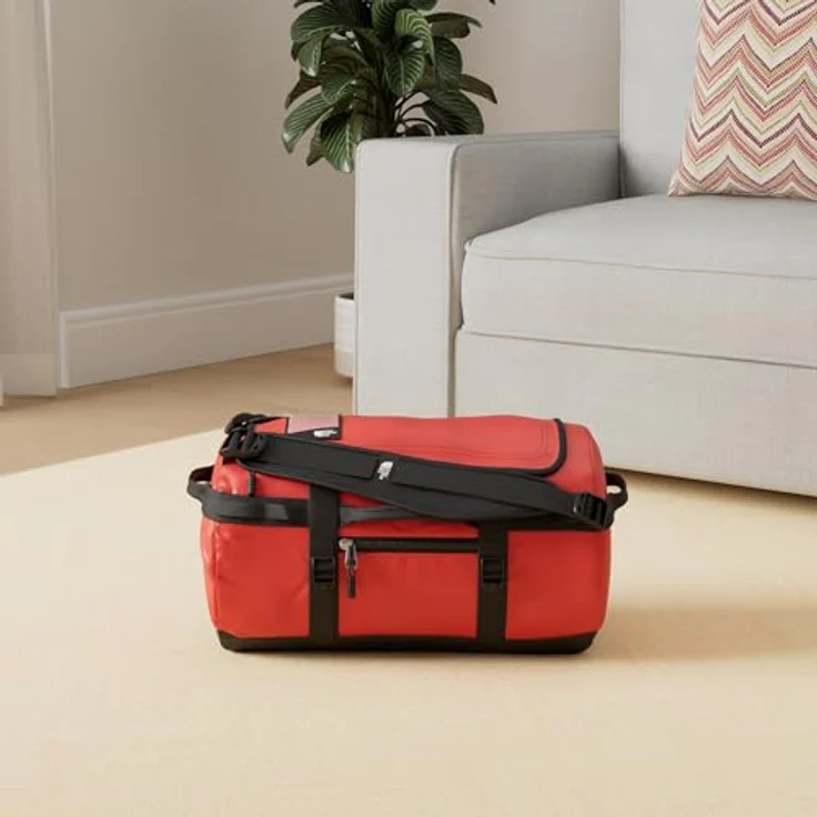 The North Face Reisetasche Rucksack XS Base Camp Duffel TNF Red, TNF, schwarz – Bild 3