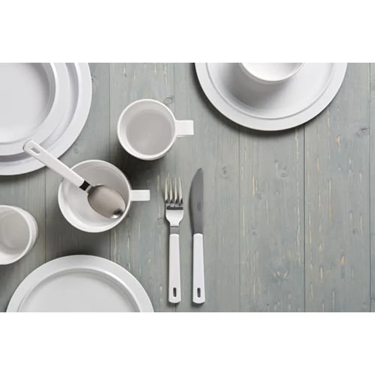 Mepal 2009661 Schüssel, 234 Weiß, Kratzfestes Melamin, spülmaschinenfest, stapelbar – Bild 3