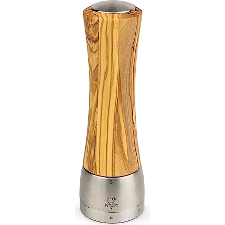 PEUGEOT Salzmühle DAMAN 21cm, Olivenholz mit uSelect Zirkonia-Mahlwerk, präzise Mahlgradverstellung – Bild 1