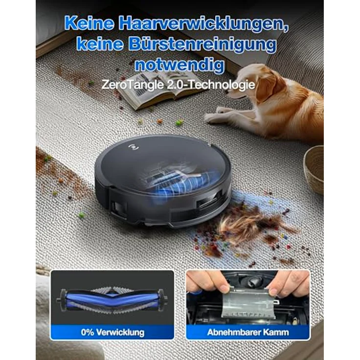 ECOVACS DEEBOT T50 MAX PRO OMNI Gen2, Nass-Trocken-Saugroboter mit BLAST Saugtechnologie, dToF LiDAR-System, ZeroTangle 2.0 und All-in-One OMNI-Station, mit Beutel – Bild 5