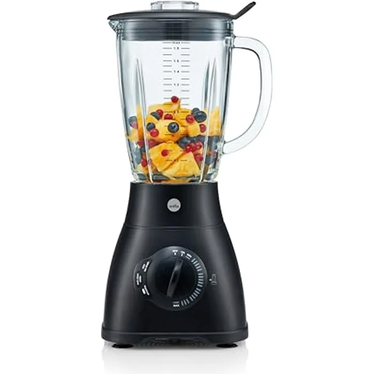Wilfa XPLODE AUTO Standmixer - Leistungsstarker 1.500 Watt Motor - 3 Programme - Sicherungsverschluss - Schwarz - Preisvergleich