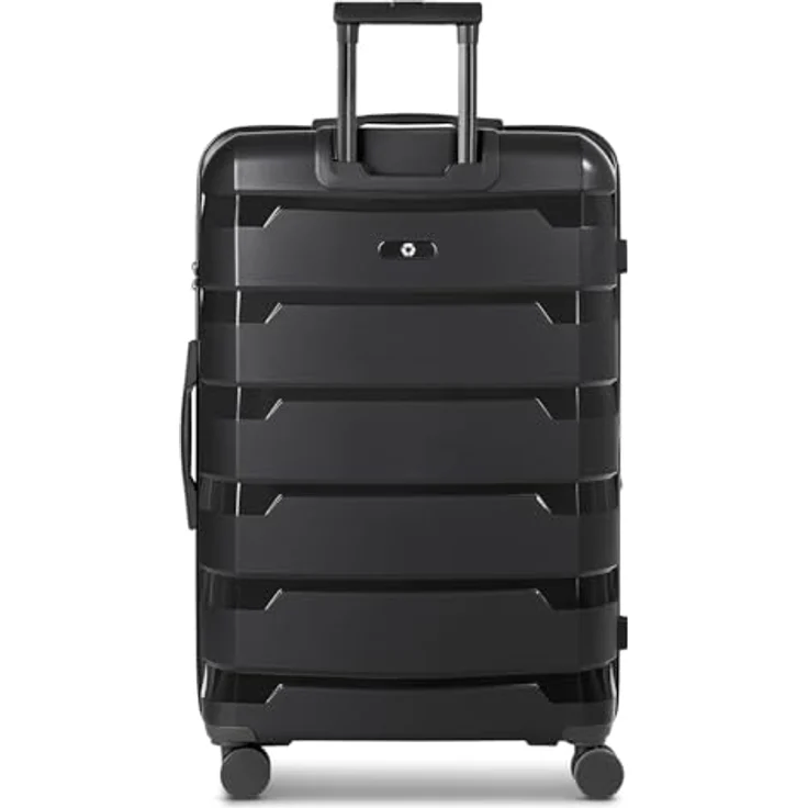 D & N South Dakota XL Trolley, Check-in Koffer für Damen und Herren, erweiterbar mit TSA Schloss, 95 L Volumen, stoßfestes ABS Material, 48 x 30 x 76 cm – Bild 2