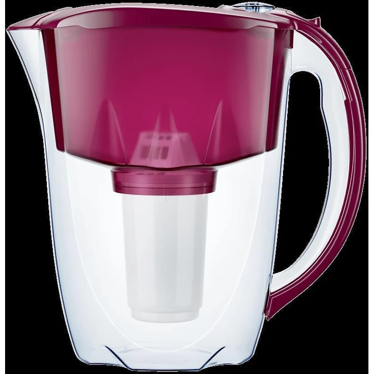 AQUAPHOR PRESTIGE Dunkel-Blau Tischwasserfilter mit 2 x A5 Wasserfilter-Kartusche, für bis zu 700 Liter gefiltertes Wasser, BPA-frei und spülmaschinenfest