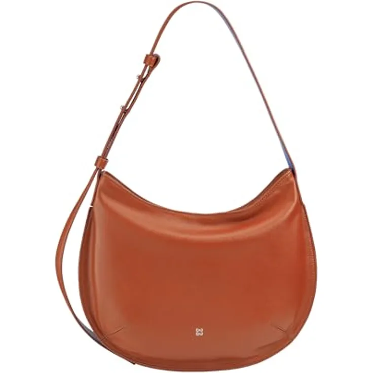 Dudu Hispani, Handtasche aus Leder 34 cm, braun, mit verstellbarem Schulterriemen und Innenfächern