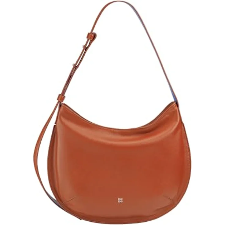 Dudu Hispani, Handtasche aus Leder 34 cm, braun, mit verstellbarem Schulterriemen und Innenfächern – Bild 1