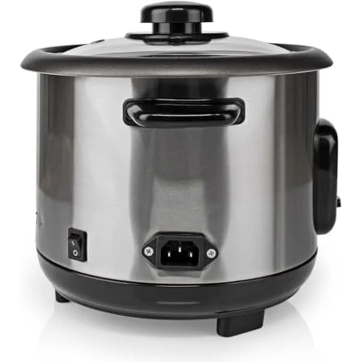 MELISSA Reiskocher RK-1,0L, 1,0 l, 400 W, Antihaftbeschichtung, Dampfkorb, Edelstahlgehäuse, Warmhaltefunktion – Bild 5