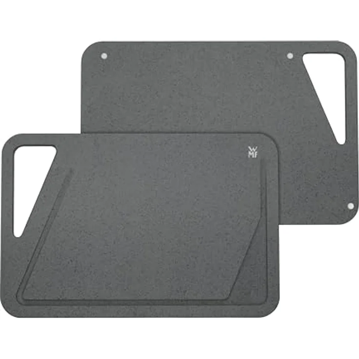 WMF Schneidebrett Tranchierbrett 45 x 30 cm rechteckig aus Kunsstoff mit Griff praktisch Saftrillen spülmaschinengeeignet leichte Reinigung hygienisch klingenschonend geschmacksneutral modern – Bild 4