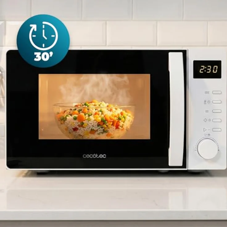 Cecotec Proclean 5005, Solo-Mikrowelle mit 20 l und 700 W, kompaktes Design, Edelstahl/Schwarz – Bild 6
