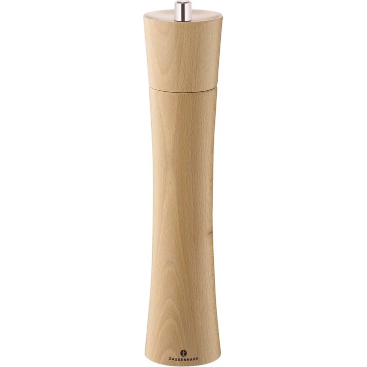 ZASSENHAUS Gewürzmühle ZASSENHAUS Pfeffermühle Frankfurt in Natur 30 cm, 6-fach einstellbares Mahlwerk aus Hochleistungs-Keramik
