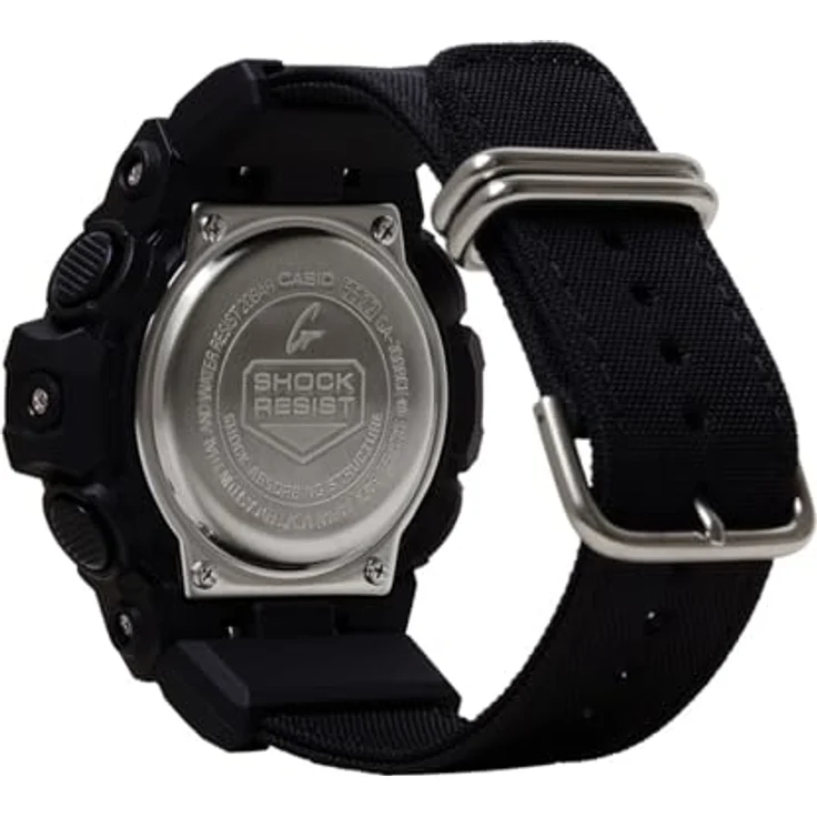 Casio Watch GA-700BCE-1AER, Sportliche Analog-Digitaluhr in Schwarz Textil Band – Bild 3
