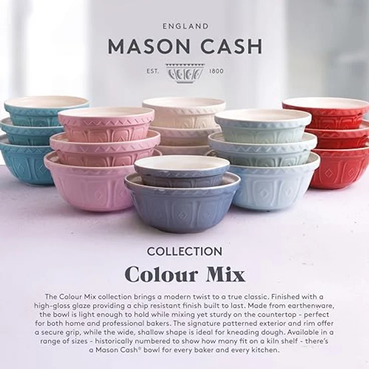 Mason Cash Steingut, Cremefarben, 26 x 26 x 12 cm – Bild 9
