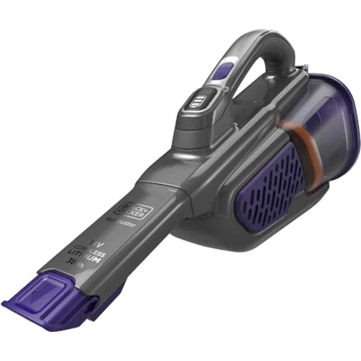 Black & Decker BHV 520 BF 36 Wh - 18 V Akku-Handstaubsauger Dustbuster Smart tech (mit Cyclonic Action & zwei Saugstufen, integrierte ausziehbare Fugendüse, inkl. Ladestation mit Wandhalterung) BHHV520BF – Bild 2