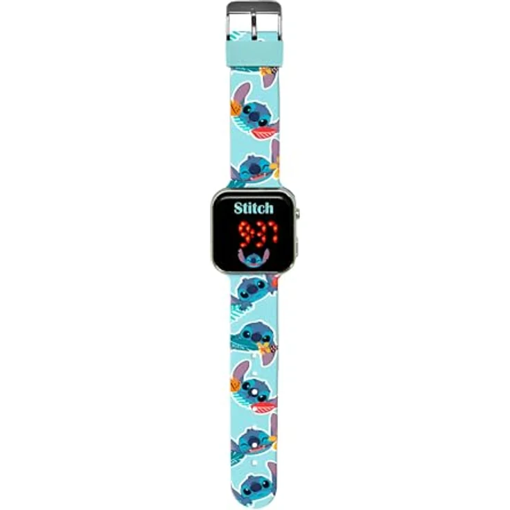 Kids Euroswan Fitnessuhr 86271, Stitch Digitale LED-Uhr mit Kalender und Uhrzeit, verschiedene Modelle – Bild 2