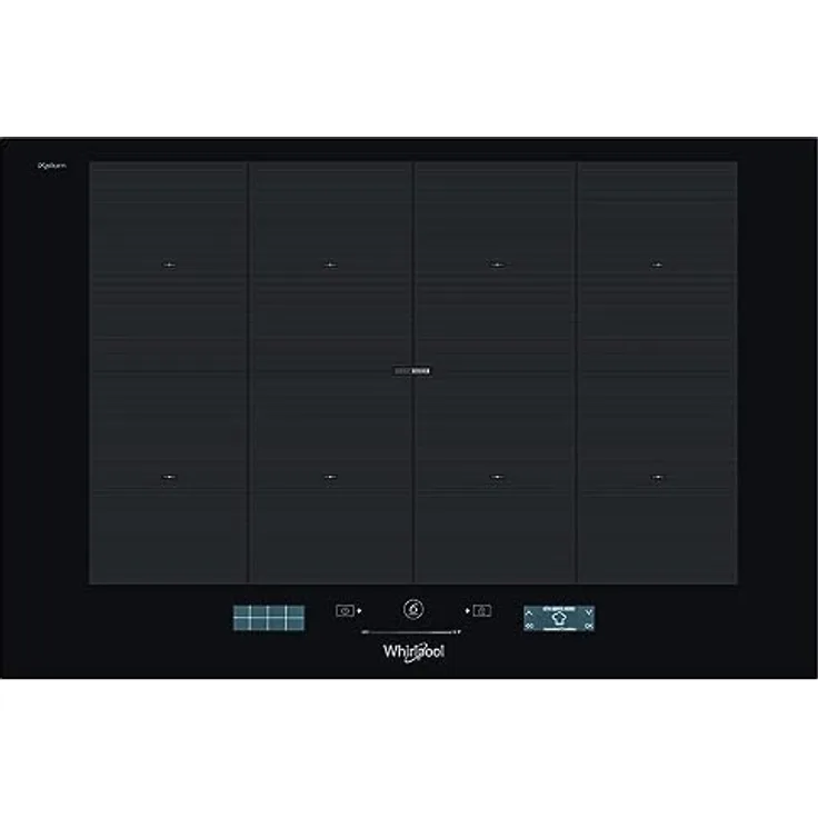 Whirlpool SMP 778 C/NE/IXL, Zonen-Induktionskochfeld in Schwarz mit 7400 W, Rahmenlos und iXelium-Oberfläche