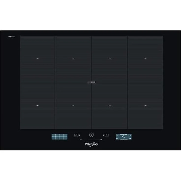 Whirlpool SMP 778 C/NE/IXL, Zonen-Induktionskochfeld in Schwarz mit 7400 W, Rahmenlos und iXelium-Oberfläche – Bild 1