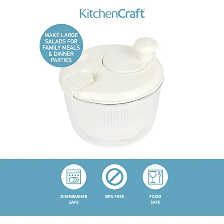 Kitchen Craft Mini-Salatschleuder 19 cm – Bild 3