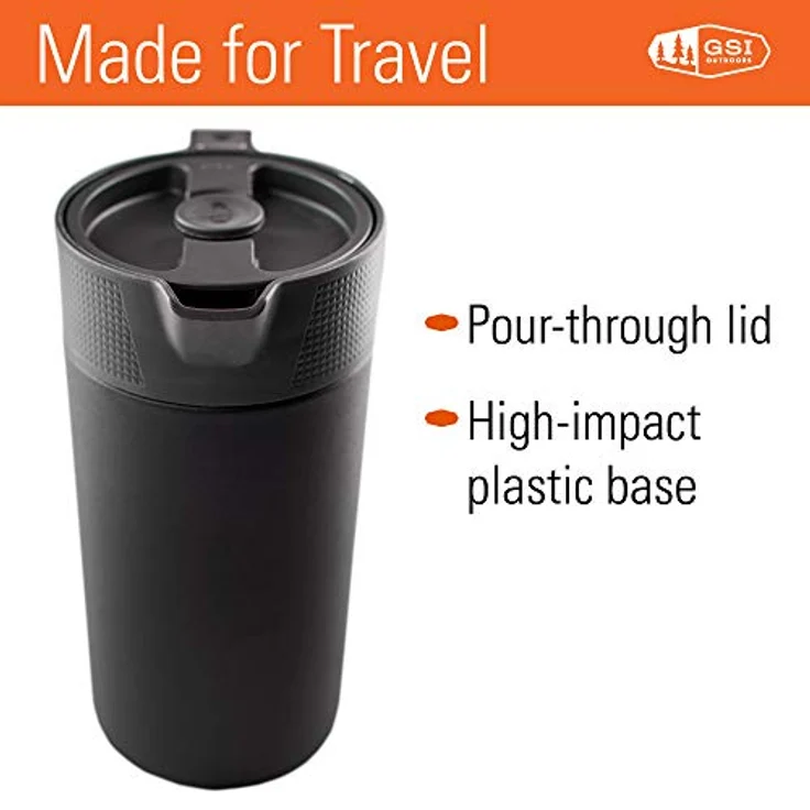 GSI Outdoors Glacier Stainless Kafeepresse schwarz, Camping und Wandern, Unisex, für Erwachsene – Bild 5