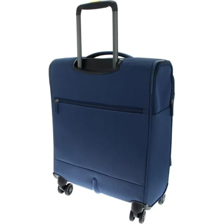 Mandarina Duck Zephyr Trolley Cabin, Koffer aus 3D-Effekt-Stoff, leicht und praktisch, blau – Bild 3