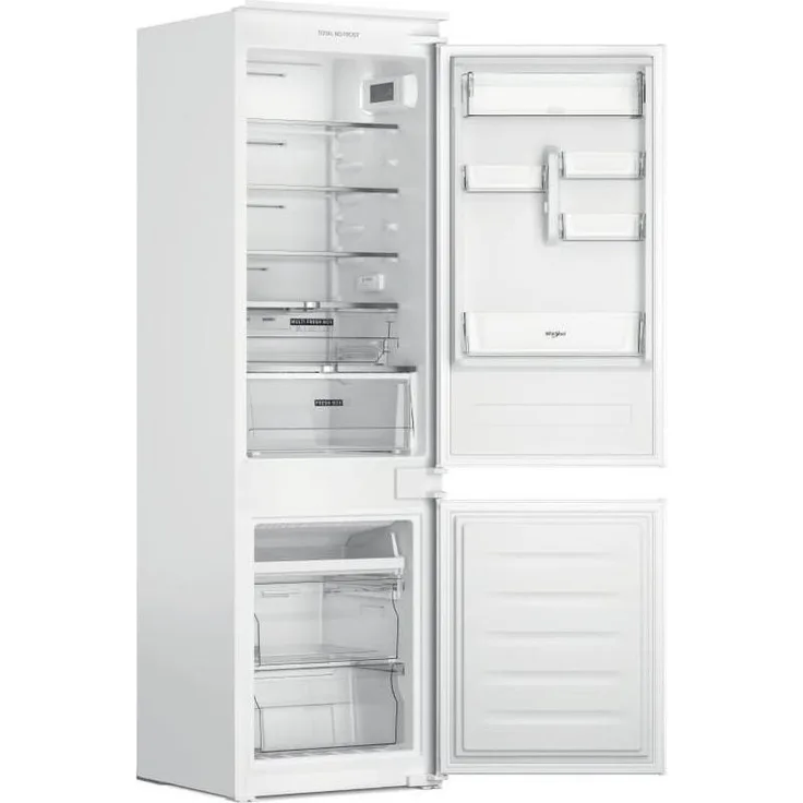 Whirlpool WHC18 T122 Integriert, 250 l Kühlschrank mit Total NoFrost, 6th Sense Control und Multi Fresh Box, Weiß