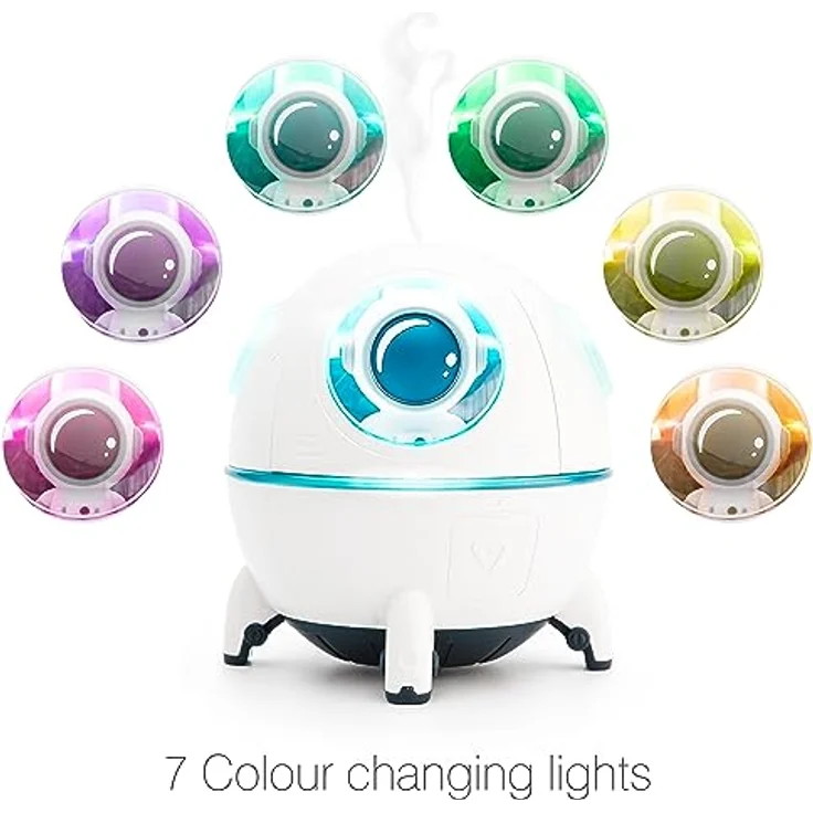 RIO Spaceship Explorer, Ultraschall-Aromadiffusor und Luftbefeuchter für Kinder, Design-Accessoire für gemütliche Atmosphäre, ohne Nachfüllung – Bild 5
