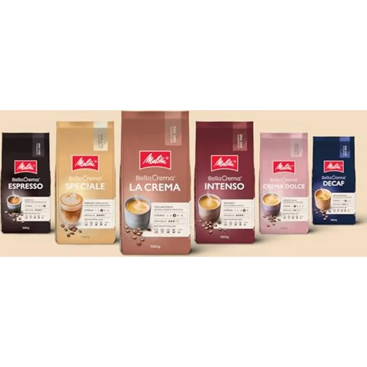 Melitta Ganze Kaffeebohnen, 100 % Arabica, starkes Aroma, intensiver Geschmack, Stärke 4, BellaCrema Intenso, 1 kg – Bild 3