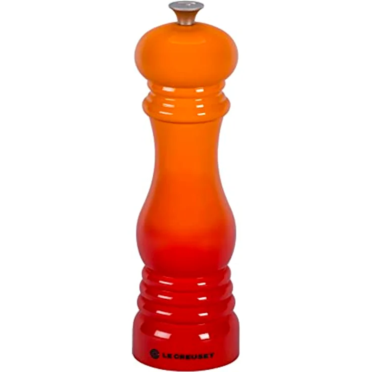 Le Creuset Pfeffermühle, ABS-Kunststoff, 6,2 x 6,2 x 20,8 cm, Keramik-Mahlwerk, Ofenrot – Bild 2