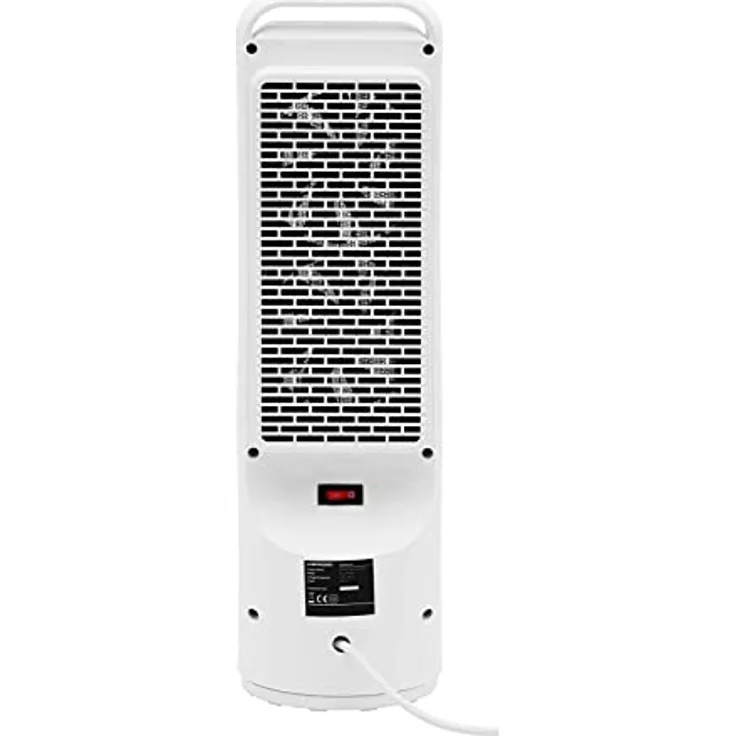 Uniprodo Keramikheizlüfter Elektro-Heizlüfter Heizstrahler Elektroheizer 1200/2000 W schwenkbar, 2000 W, weiß – Bild 4