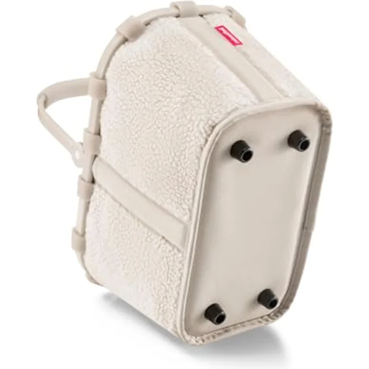 Reisenthel carrybag XS, Einkaufstasche in Weiß, stabiler Aluminiumrahmen, recyceltes Polyester im Teddy-Look, Special Edition, 33 x 19 x 21 cm – Bild 5