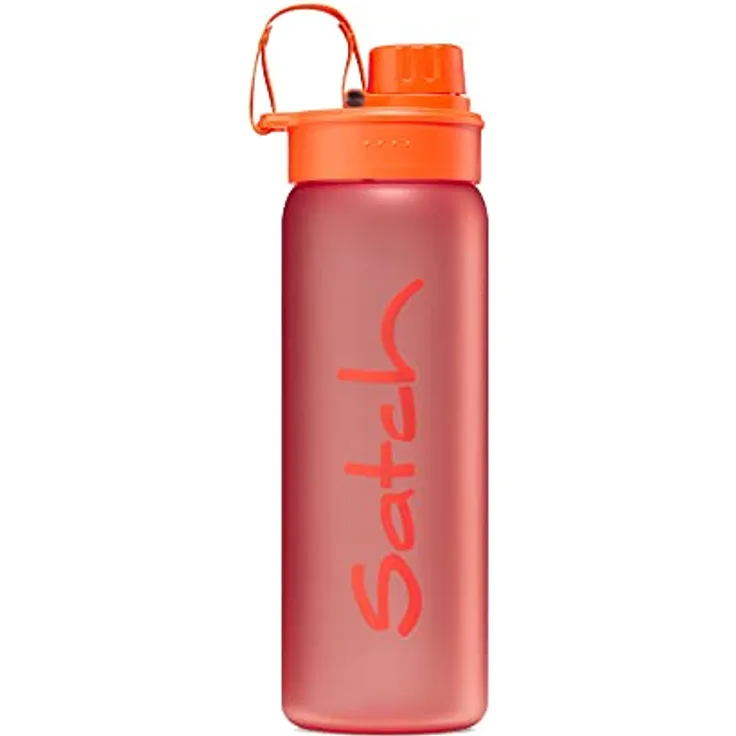 satch Sport Trinkflasche BPA frei 650 ml, Auslaufsicher und Kohlensäure geeignet, für Sport- und Erfrischungsgetränke Orange