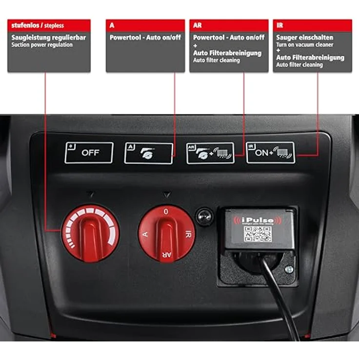 Starmix Nass- und Trockensauger IPULSE L-1635 BASIC 1600W, Hochleistungs Baustellensauger mit intelligenter Filterreinigung – Bild 7