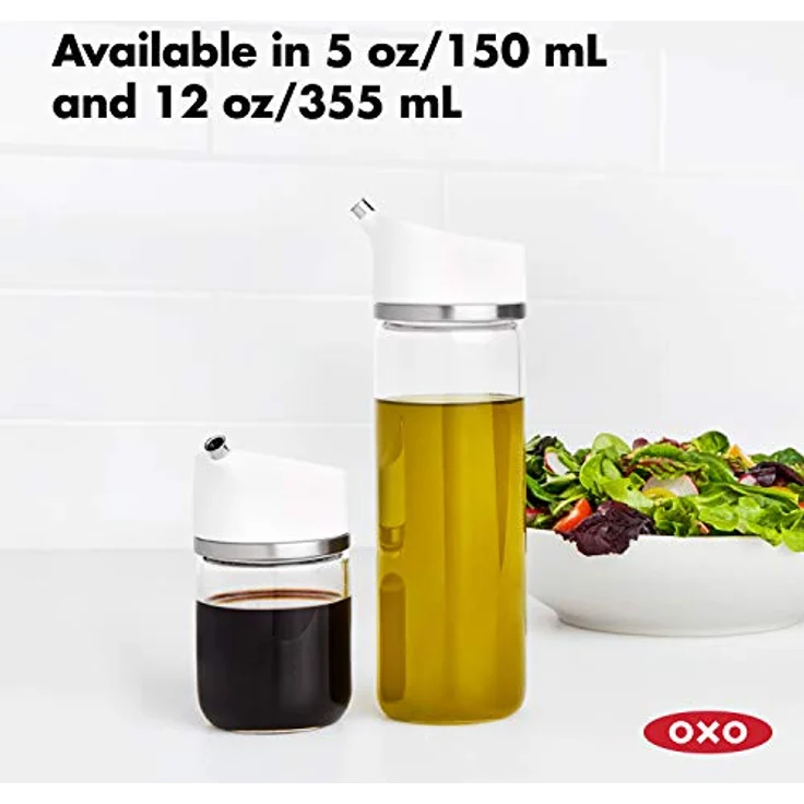 OXO Good Grips Ölspender, Glas, 355 ml, dosierbarer Präzisionsausgießer mit tropffreiem Design, spülmaschinenfest – Bild 7